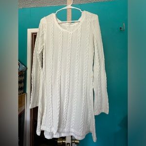 White Sweater dress